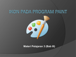 Ikon pada program paint