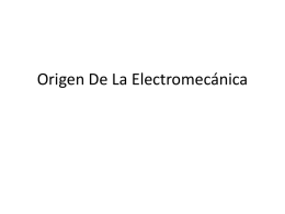 Origen De La Electromecánica - fundamentos-investigacion-elec