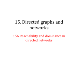15A Reachability and dominance