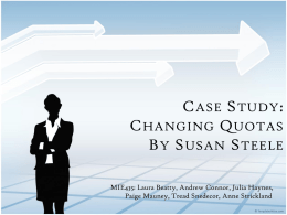 Changing Quotas 1 - MIE435