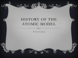 Review History of the Atom