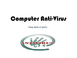Computer Anti-Virus - JOSHUA JARAMILLO