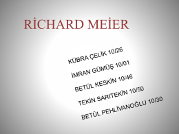 RICHARD MEIER – 11. grup