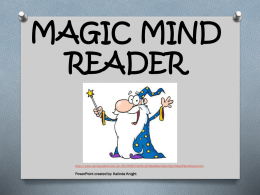 Magic Mind Reader Powerpoint - Australian Curriculum Lessons