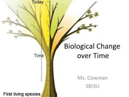 Biological Change over Time