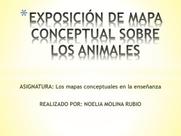 EXPOSICIÓN DE MAPA CONCEPTUAL SOBRE LOS ANIMALES