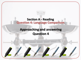 Question Four - the Redhill Academy