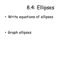 8.4: Ellipses