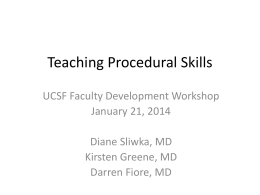 Teaching Procedural Skills Workshop_revised 2014