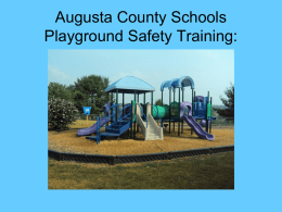 Playground Maintenance - Augusta County Public Schools
