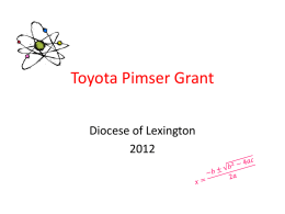 Toyota Pimser Grant - Research 2