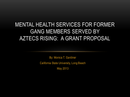 mental health services for former gang members served by aztecs