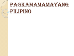 Pagkamamamayang Pilipino - HEKASI 1-7