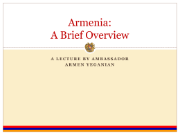 A lecture by ambassador armen yeganian