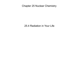 Chapter 25.4 Radiation in your life