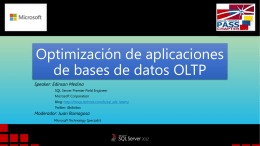 Optimización de aplicaciones de bases de datos