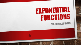 Exponential Functions PowerPoint