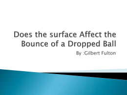 What Factors Affect the Bounce of a Dropped Ball