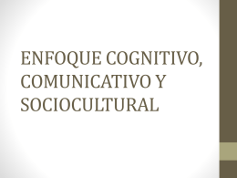 5. enfoque cognitivo comunicativo y sociocultural (eccs)