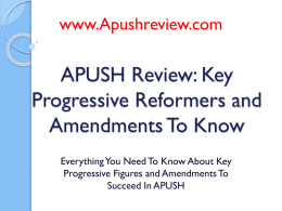 APUSH Review: Key Progressive Figures To Know