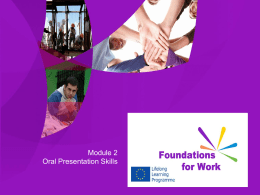 One - Foundations For Work