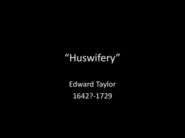 Huswifery