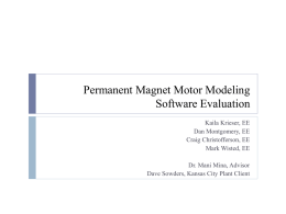 Permanent Magnet Motor Modeling