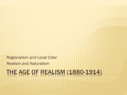 The Age of Realism (1880