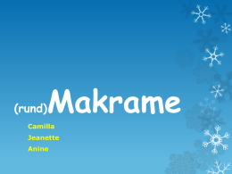 Makrame - yrkeswiki