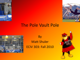 The Pole Vault Pole