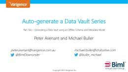 Autogenerate Data Vault Part2