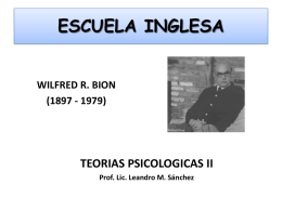 ESCUELA INGLESA WILFRED R. BION