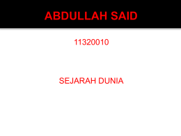 Abdullah Said - WordPress.com