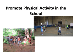 I15: Physical Activity at School, 11 Aug 2014