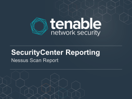 NessusScanReport - Tenable Discussions Forum