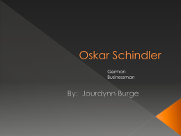 Oskar Schindler Powerpoint