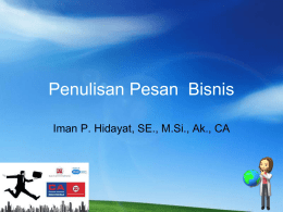 Penulisan Pesan Bisnis