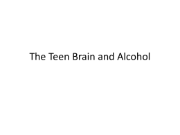 The Teen Brain and Alcohol.ppt
