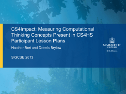 CS4Impact: Measuring Computational Thinking Concepts Present in