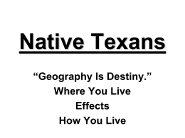 Native Texans PEGS Power Point