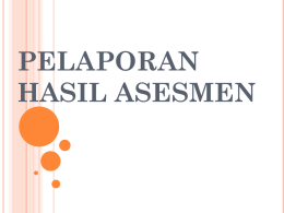 PELAPORAN HASIL ASESMEN