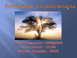 Seminário - Gestalt terapia Deivid Gasparin