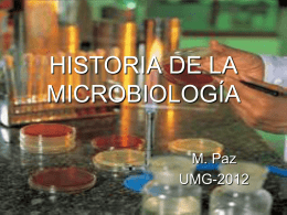 HISTORIA DE LA MICROBIOLOGÍA