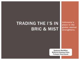 BRIC and MITSK Presentation