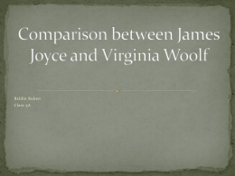 Comparison between James Joyce and Virginia Woolf