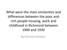 What were the main similarities and differences between the poor