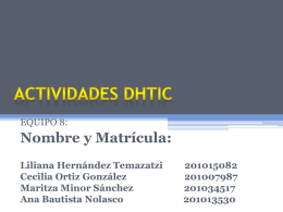 ACTIVIDADES DHTIC - ColaboracionEnEquipo
