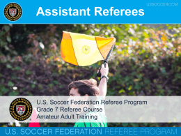 Grade 7 - Assistant Referees WNY12813