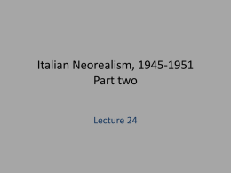 Italian neorealism 2 for wiki
