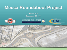Mecca Roundabout Presentation